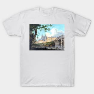 Eton College from Datchet Road by Thomas Girtin T-Shirt